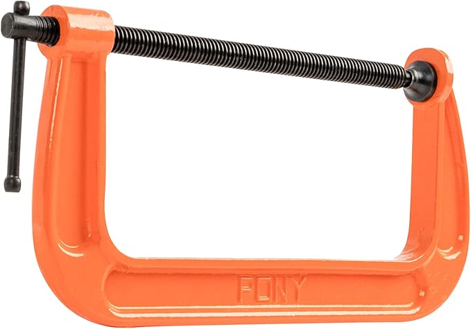 Pony Jorgensen 2680 8-Inch C-Clamp, Orange