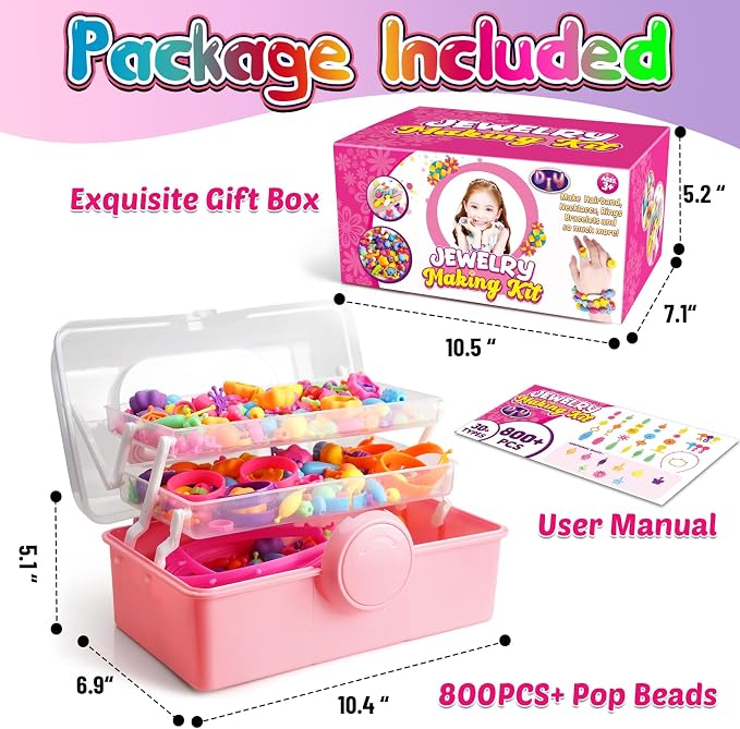 FUNZBO 850pcs Pop Beads - Image 5