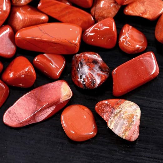 1 Lb Decorative Quartz Pebbles Irregular Shaped Red Jasper Stones Small Tumbled - Image 4
