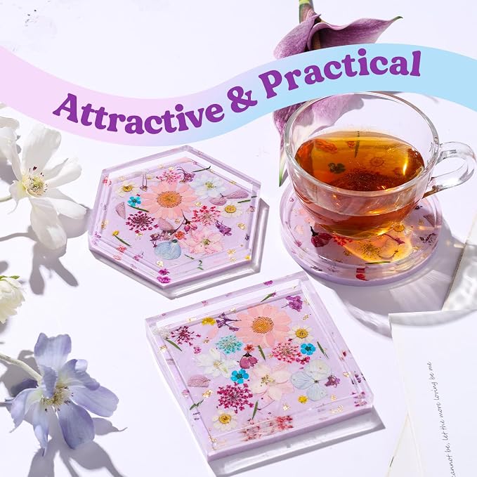 LET'S RESIN 16oz Epoxy Resin Coaster Kit - Image 3