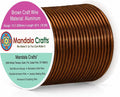 Mandala Crafts 13 Gauge Brown Anodized Aluminum Craft Wire, 60 FT | Colored by MandalaCrafts