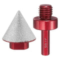 HARFINGTON Diamond Beveling Chamfer Bits 1.49" Dia 5/8-11 Thread Cone Grinder Bit with Adapter, Countersink Drill Bit to Enlarge Holes for Porcelain Tile, Marble, Ceramic, Glass, Stones