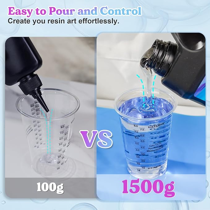 LET'S RESIN UV Resin, 1500g Odorless, Low Shrinkage, - Image 4
