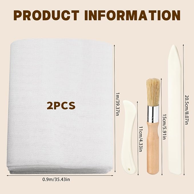 Wonvoc Bookbinding Kit with 2 Pcs 35x39 Inch Book Cloth, Cloth - Image 2