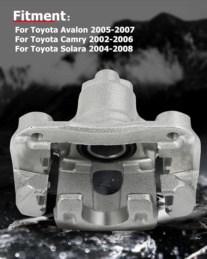 cciyu Rear Right Brake Caliper Assembly w/Bracket 19B2696 For Toyota For Avalon 2005-2007,For Toyota For Camry 2002-2006,For Toyota For Solara 2004-2008