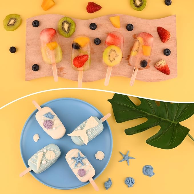 Sakolla 3 Pcs 4 Cavity Popsicle Silicone Molds - Image 4