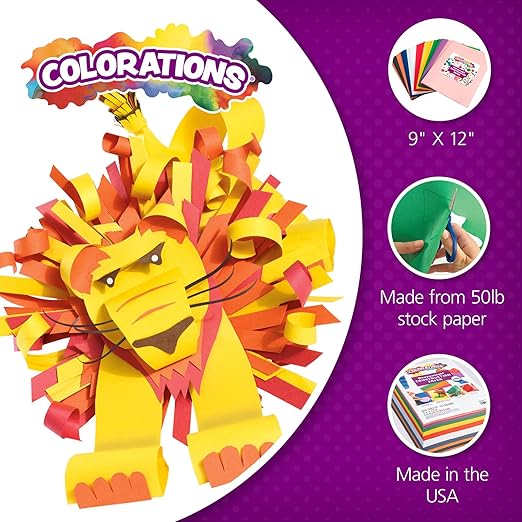 Colorations 9" x 12" Mediumweight Black Construction Paper, 200 Sheets | Bulk - Image 3