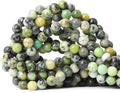 45PCS 8mm Natural Australian Jade Stone Beads Round Loose Beads by CHEAVIAN