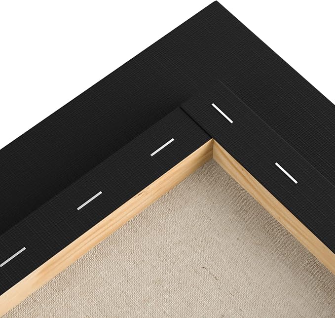 GOTIDEAL 10Pcs Black Stretched Canvases - Image 5