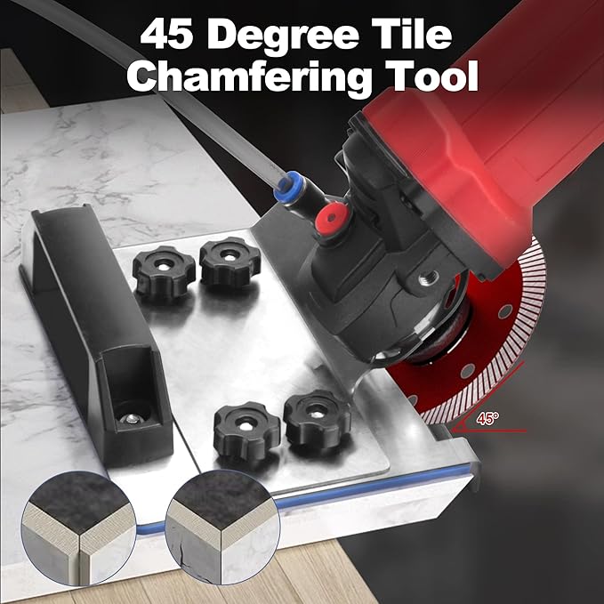 Angle Grinder Stand for Tile 45° Chamfer Cutting, 45 Degree Tile Chamfering Tool, Tile Cutter Tool 45 Degree Ceramic Tile Chamfer, Angle Grinder Holder Tile Tools for 100-Type Angle Grinders