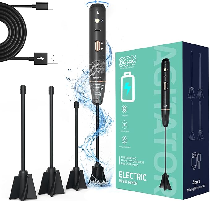 Upgraded Resin Mixer, Handheld Rechargeable Mixer by BGick