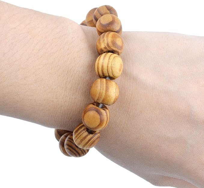 Natural Wooden Beads, 200 Pieces - 12mm Round - Image 7