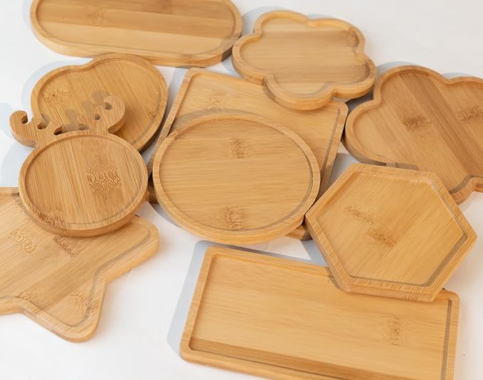 Lanyani 10pcs Wooden Assorted Shapes Mosaic Bases - Image 2