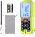 Laser Measure, 50M/165ft Digital Laser Tape Measure with Backlit LCD, ±2mm Accuracy, M/in/Ft Unit Switching, Measuring Distance,Area,Volume,Pythagorean, IP54 Shockproof(Red)