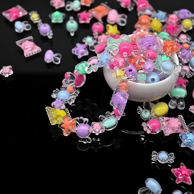 200g+ Candy Bulk Assorted Cute Kandi Beads - Image 4
