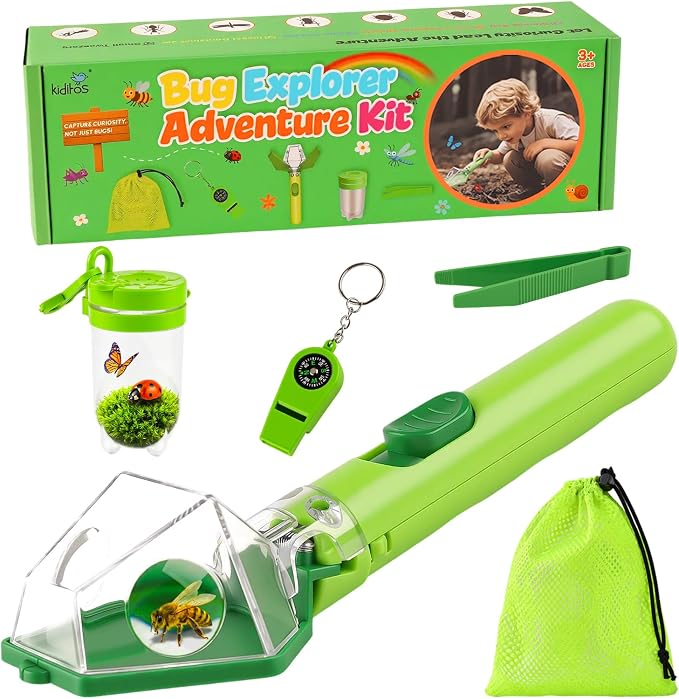 Kiditos Bug Catcher Kit for Kids, Outdoor Explorer STEM Toy by Kiditos