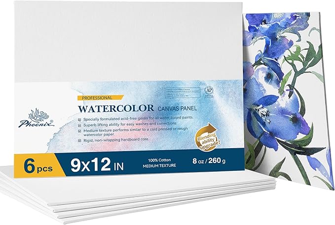PHOENIX Watercolor Canvas Boards by PHOENIX