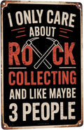 8x12 Inch Metal Sign Rock Collecting Rockhound Retro Wall Decor by LifeWheel