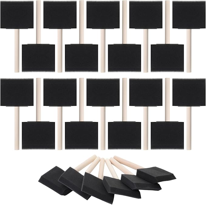 Bates Foam Paint Brushes, 24 Pack by BatesChoice