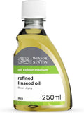 Winsor & Newton Refined Linseed Oil, 250ml Bottle by WinsorNewton