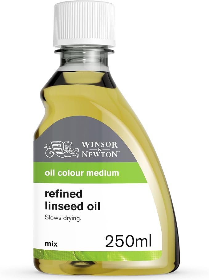 Winsor & Newton Refined Linseed Oil, 250ml Bottle by WinsorNewton