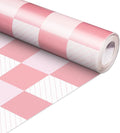 Inkspire Pink Checked Bulletin Board Paper Roll, 14.8FTx47IN Large Reusable by Unknown