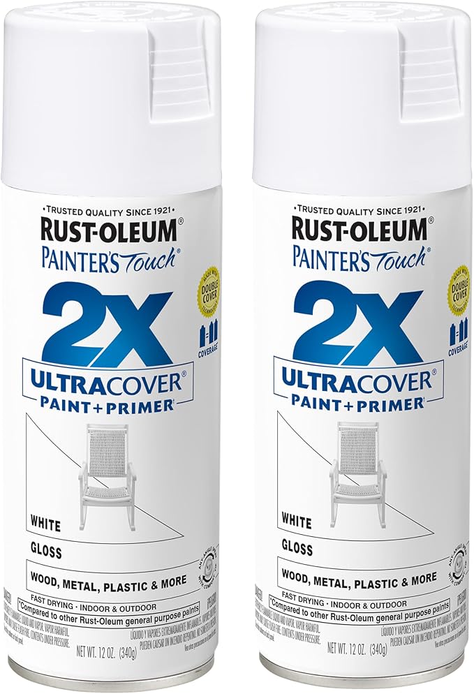 Rust-Oleum 334048-2PK Painter's Touch 2X Ultra Cover Spray Paint, 12 oz by Rust-Oleum