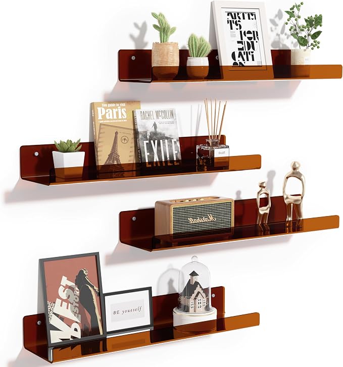 upsimples 4 Pcs 15" Acrylic Shelves - Image 4