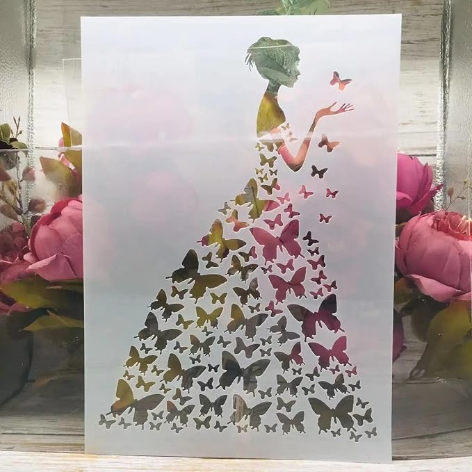 TIAMECH A4 Reusable Wedding Bride Stencil - Image 5