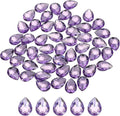 MECCANIXITY 50PCS Flat Back Acrylic Teardrop Gems 18x25mm Artificial Rhinestones by MECCANIXITY