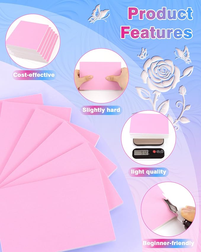 FIVEIZERO 6PCS PVC Carving Blocks, Stamp Making-Printmaking Supplies - Image 3