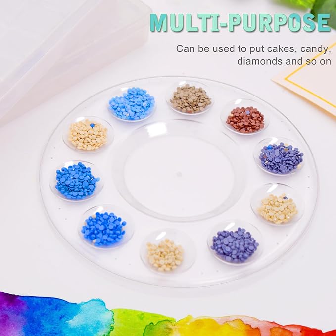 8Pcs Clear Paint Pallet, Paint Palette, Paint Trays - Image 3