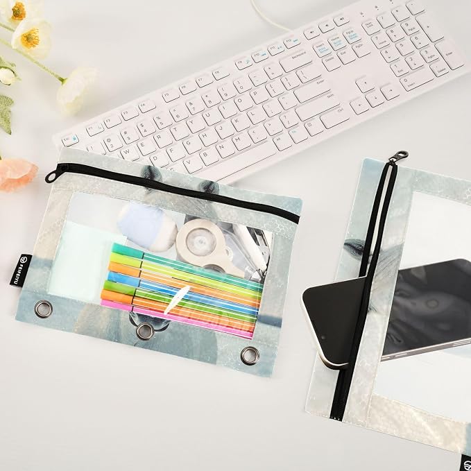 White Horse Looking Pencil Pouch - Image 5