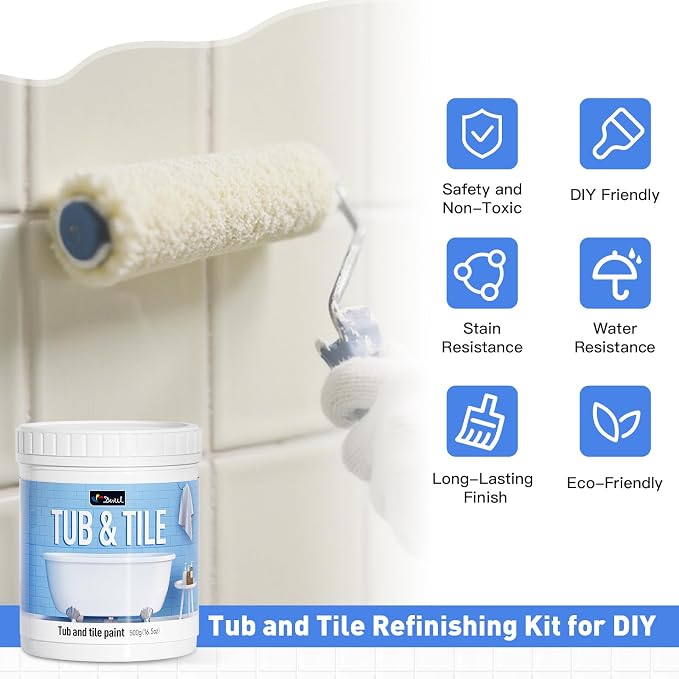 DWIL Tile Paint, Tub and Tile Refinishing Kit - Image 6