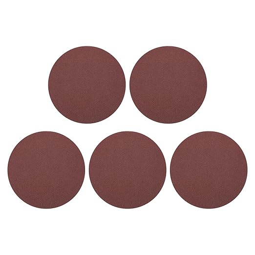 HARFINGTON 5 Pcs 9 Inch Sanding Disc 60 Grit Hook and Loop Sandpaper Random Orbital Sander Pads for Woodworking Automotive Metal Polishing
