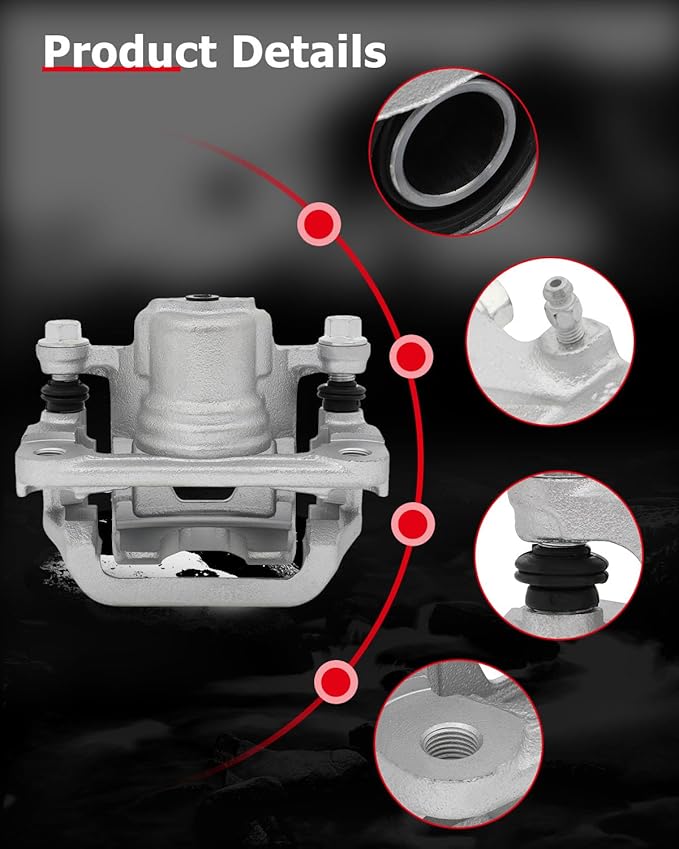 cciyu Rear Right Brake Caliper Assembly w/Bracket 19B2781 2002-2023 For Nissan For Altima,2003-2008 2019-2021 For Nissan For Maxima