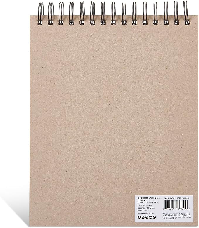 KINGART Mixed Media Sketchbook Set – 8x10 Inch, Heavyweight Acid-Free Paper – - Image 3