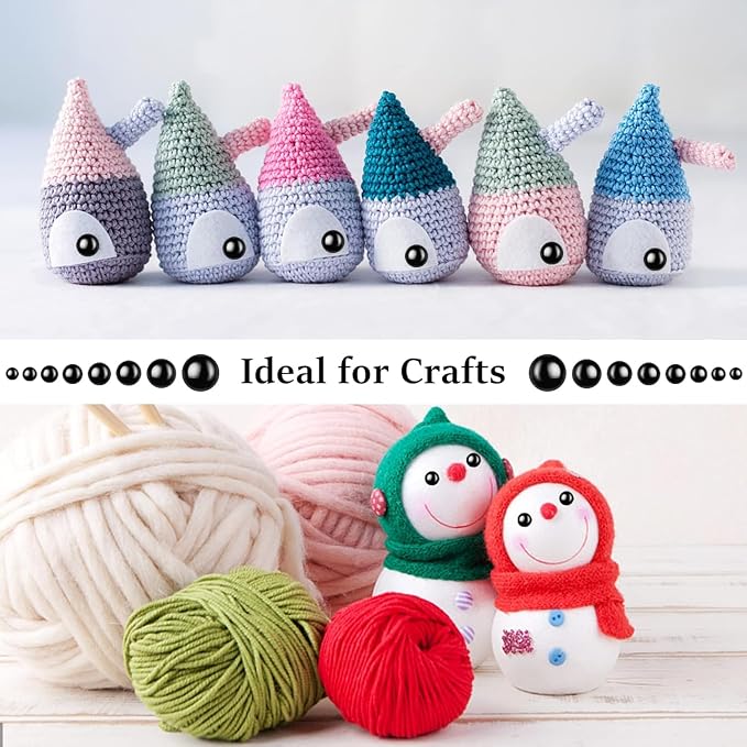 80pcs Large Safety Eyes for Amigurumi Eye for Stuffed Animals Craft Crochet - Image 7