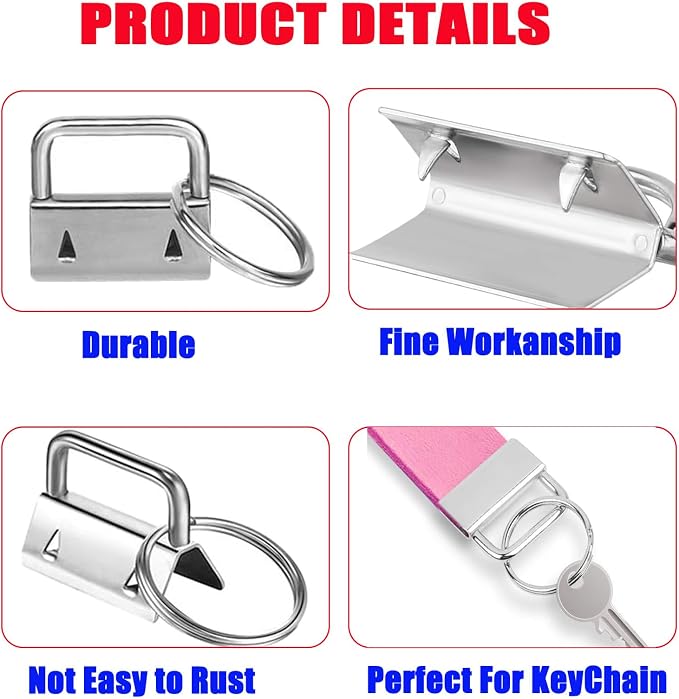 51pc Key Fob Hardware Set with Pliers - Image 4