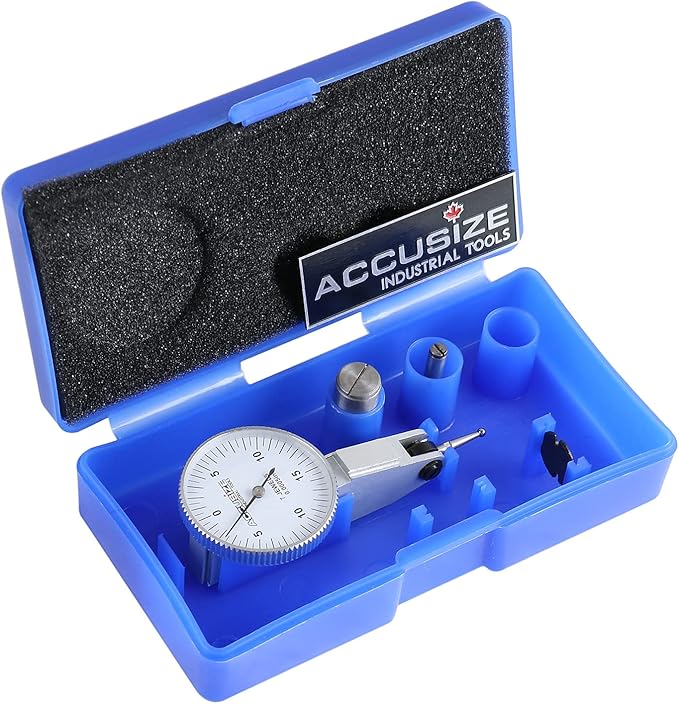 Accusize Industrial Tools 0.03'' x 0.0005'' Dial Test Indicator in Fitted Box, P900-S108