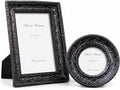 Cuspin Gothic Picture Frame Set of 2, Vintage Ornate Black Resin Frames by Cuspin