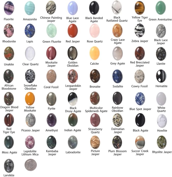 Wholesale Lot Multi-color Gemstone Round Oval Cab Cabochon - Image 2