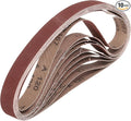 HARFINGTON 1.2 x 13 Inch Sanding Belts, 10 Pcs 120 Grits Aluminum Oxide Abrasive Belt Sander File Belt for Woodworking, Metal Polishing, Knife Sharpener