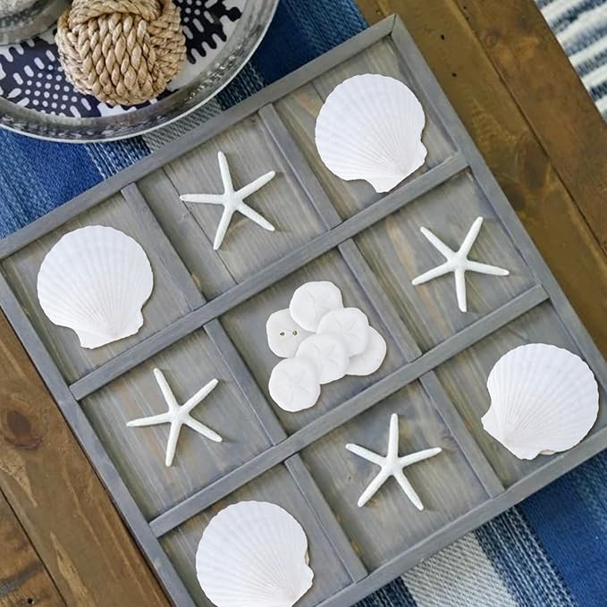 JQAQJU 20PCS Sea Shells for Crafting 3-4", Mini Sand Dollars Starfish Decor for - Image 6