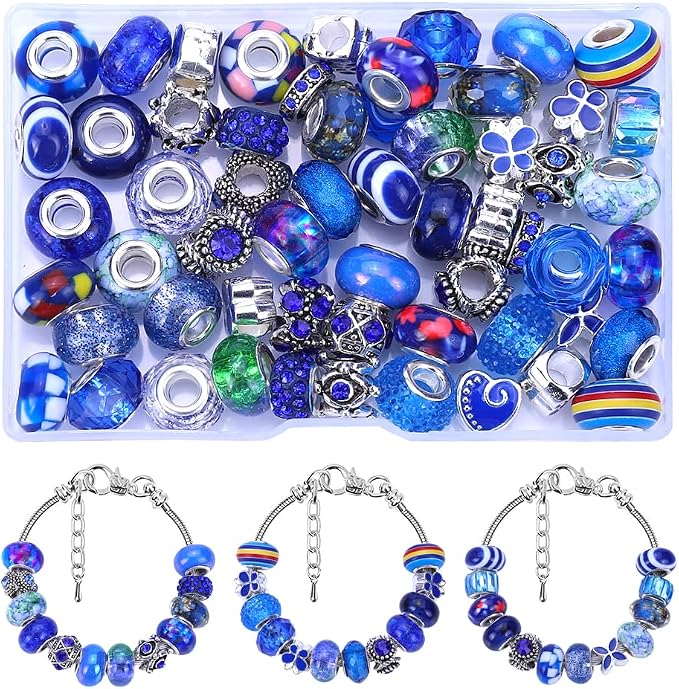European Large Hole Spacer Charm Beads - Image 2