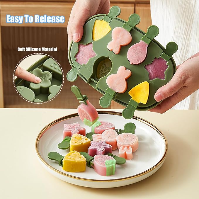 Silicone Popsicle Mold, Fun Shaped Dinosaur Popsicle Silicone Molds - Image 4