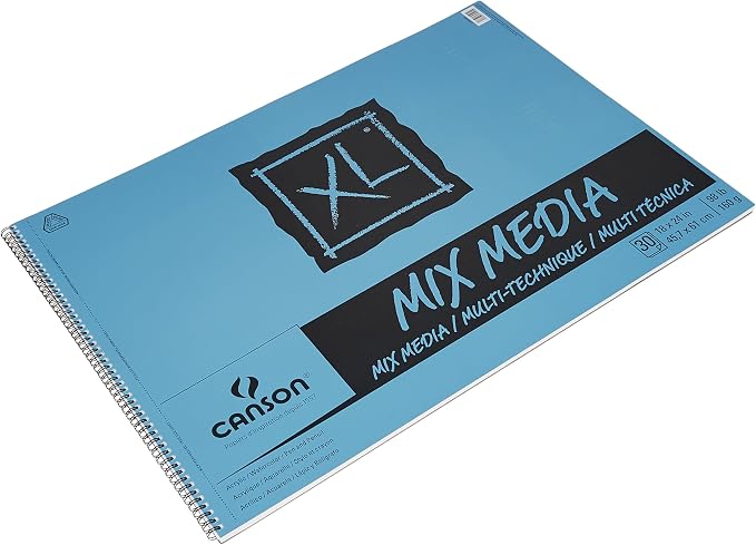 Canson XL Mix Media Pad 18X24 - Image 3
