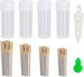 120pcs Cross Stitch Needles +2 Needle Threader Golden Color Large Eyes Cross by JIGEGE