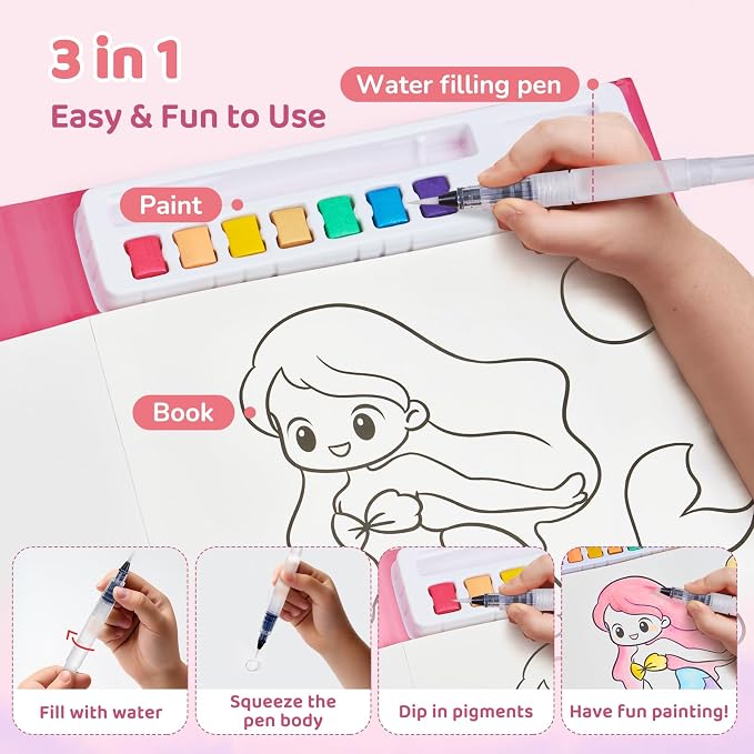 JoyCat Paint with Water Coloring Books - Image 4