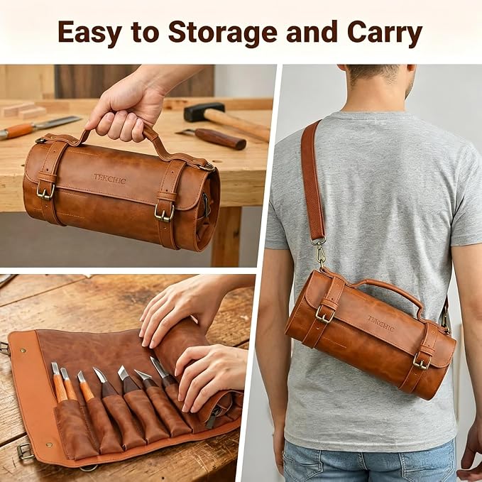 Tekchic Wood Carving Kit Deluxe-Whittling Knife, Wood Carving Knife Set - Image 6